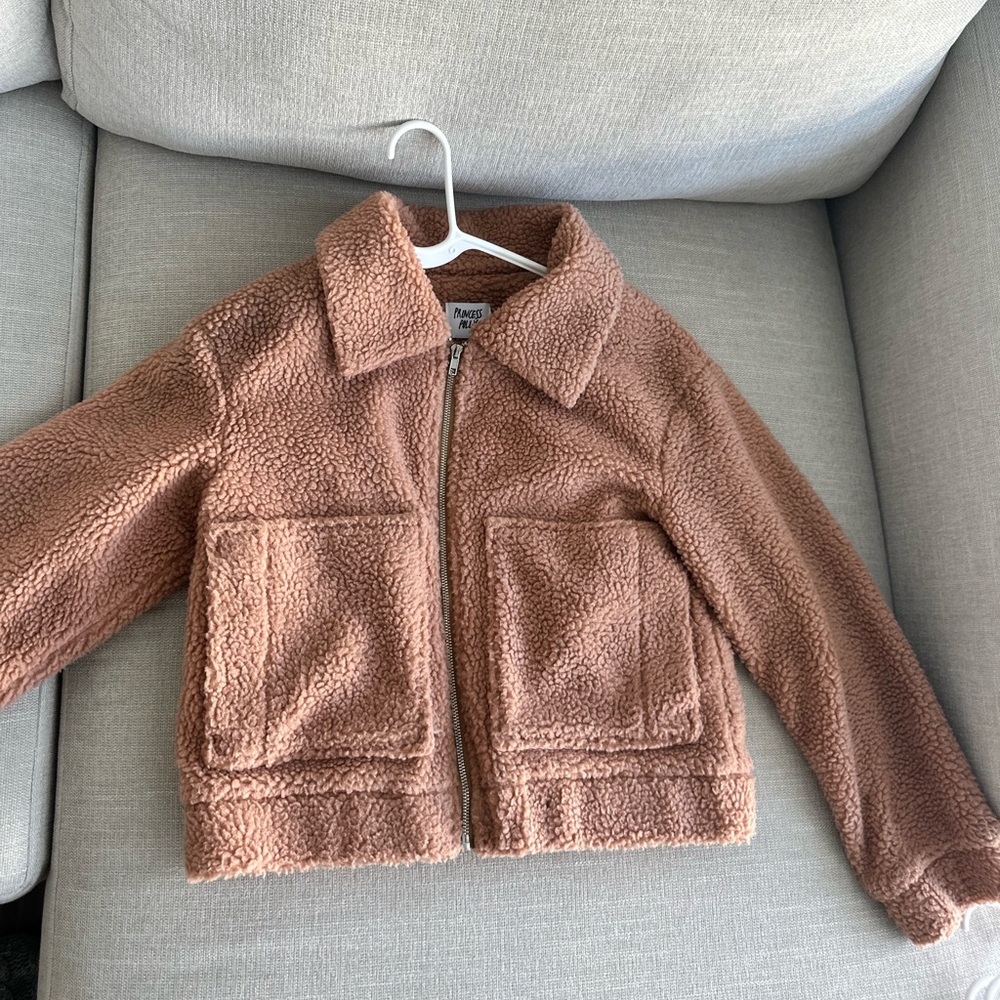 Princess Polly Pink Teddy Jacket
